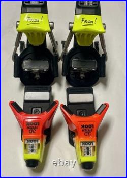 Vintage LOOK 3D System Forza Ski Bindings Neon YellowithRed Complete Pair Retro