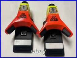 Vintage LOOK 3D System Forza Ski Bindings Neon YellowithRed Complete Pair Retro