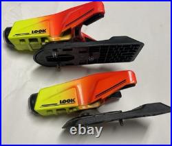 Vintage LOOK 3D System Forza Ski Bindings Neon YellowithRed Complete Pair Retro