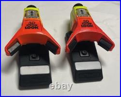 Vintage LOOK 3D System Forza Ski Bindings Neon YellowithRed Complete Pair Retro