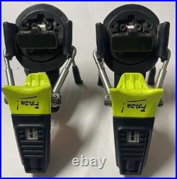 Vintage LOOK 3D System Forza Ski Bindings Neon YellowithRed Complete Pair Retro