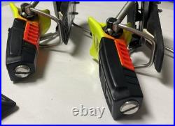 Vintage LOOK 3D System Forza Ski Bindings Neon YellowithRed Complete Pair Retro