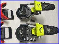 Vintage LOOK 3D System Forza Ski Bindings Neon YellowithRed Complete Pair Retro