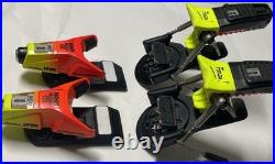 Vintage LOOK 3D System Forza Ski Bindings Neon YellowithRed Complete Pair Retro