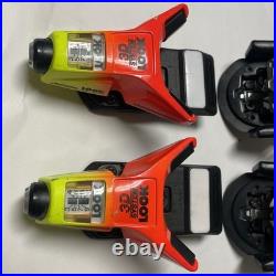 Vintage LOOK 3D System Forza Ski Bindings Neon YellowithRed Complete Pair Retro