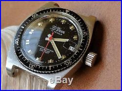Vintage Le Gran Superautomatic Divers Watch withMint Dial, Warm Patina, All SS Case