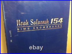 Vintage NOAH SALASNEK 154 SIMS SNOWMBOARD BLUE AUSTRIA
