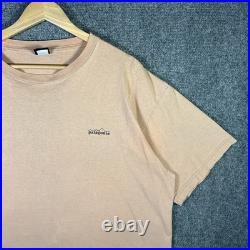 Vintage Patagonia Shirt Mens XL Orange 90s Art Surf Nature Mountains USA Faded