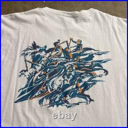 Vintage Patagonia Shirt Mens XL White 90s Art Surf Kayak Nature Mountains USA
