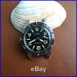 Vintage Paul Peugeot Divers/Diving Watch withMint Dial, Countdown Bezel, All SS Case