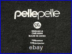 Vintage Pelle Pelle Piccaso Plush Men's jacket 5XL Cotton & Faux Leather- Mint