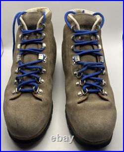 Vintage Pineto DMC Brown All-Leather Mountain Hiking Lace Boots Mens Size 9.5 A