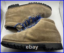 Vintage Pineto DMC Brown All-Leather Mountain Hiking Lace Boots Mens Size 9.5 A