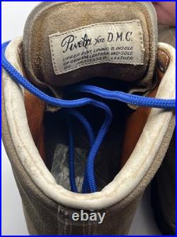Vintage Pineto DMC Brown All-Leather Mountain Hiking Lace Boots Mens Size 9.5 A