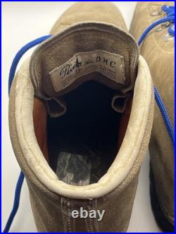 Vintage Pineto DMC Brown All-Leather Mountain Hiking Lace Boots Mens Size 9.5 A