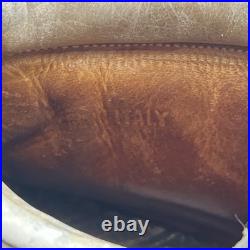 Vintage Pineto DMC Brown All-Leather Mountain Hiking Lace Boots Mens Size 9.5 A