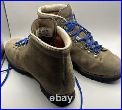 Vintage Pineto DMC Brown All-Leather Mountain Hiking Lace Boots Mens Size 9.5 A