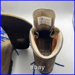 Vintage Pineto DMC Brown All-Leather Mountain Hiking Lace Boots Mens Size 9.5 A