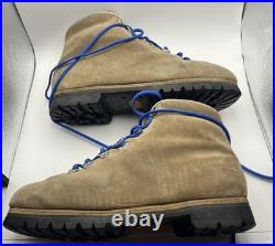 Vintage Pineto DMC Brown All-Leather Mountain Hiking Lace Boots Mens Size 9.5 A