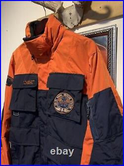 Vintage Polo Ralph Lauren US-RL Guardian Coast Guard Jacket Orange Naval Rescue