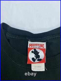Vintage Space Mountain Disney T-Shirt Size 2XL Black 90s
