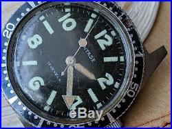Vintage Vantage Diver withMint Dial, Patina, Countdown Bezel, All SS Case FOR REPAIR