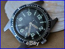 Vintage Vantage Diver withMint Dial, Patina, Countdown Bezel, All SS Case FOR REPAIR