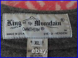 Vintage king of the mountain wool eye d version omnitherm vest XL grey