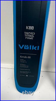 Volkl Kendo 88 Skis + Marker Griffon GW Bindings 177 cm Tuned & Waxed Blue Men's