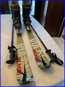 Volkl Unlimited 142cm Skis with Marker 9.0 Bindings, Technica Boots, Poles