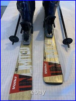 Volkl Unlimited 142cm Skis with Marker 9.0 Bindings, Technica Boots, Poles