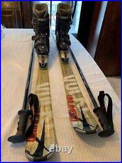 Volkl Unlimited 142cm Skis with Marker 9.0 Bindings, Technica Boots, Poles