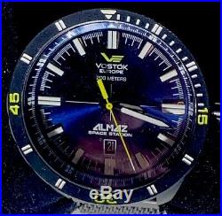 Vostok Europe ALMAZ Space Station All Black 0125/3000 Auto Movement Mint