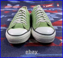 Vtg 80s 90's converse all star low made in usa Mint Lime Green shoes RARE! 8.5