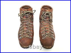 Vtg ASOLO All Leather Norwegian Welt Mountain Hiking Trekking Boots Men US 10.5