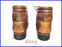 Vtg ASOLO All Leather Norwegian Welt Mountain Hiking Trekking Boots Men US 10.5