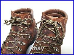 Vtg ASOLO All Leather Norwegian Welt Mountain Hiking Trekking Boots Men US 10.5