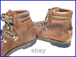 Vtg ASOLO All Leather Norwegian Welt Mountain Hiking Trekking Boots Men US 10.5