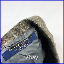 Vtg BROOKS BROTHERS Men's Brooks ALL Wool Sport Coat Two Button Brown MINT