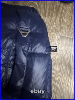 Vtg First Down Mountain All Over Print Reversible Down Puffer Jacket 90s Mens M