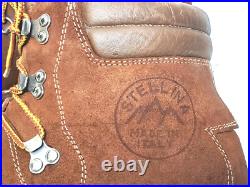 Vtg Italian made STELLINA All Leather Norwegian Welt Mountain Boots Men's US 13 Vtg Italian made STELLINA All Leather Norwegian Welt Mountain Boots Men's US 13