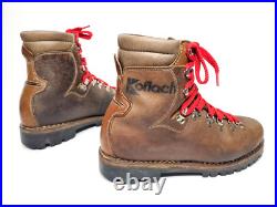 Vtg KOFLACH All-Leather Norwegian Welted Mountain Boots Men's US 9/9.5 READ