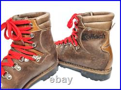 Vtg KOFLACH All-Leather Norwegian Welted Mountain Boots Men's US 9/9.5 READ