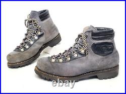 Vtg Swiss HENKE All-Leather Norwegian Welted Mountain Hiking Boots Men US 11.5 B