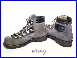 Vtg Swiss HENKE All-Leather Norwegian Welted Mountain Hiking Boots Men US 11.5 B