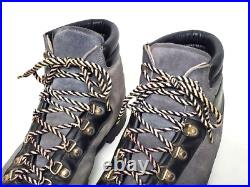 Vtg Swiss HENKE All-Leather Norwegian Welted Mountain Hiking Boots Men US 11.5 B