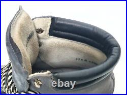 Vtg Swiss HENKE All-Leather Norwegian Welted Mountain Hiking Boots Men US 11.5 B