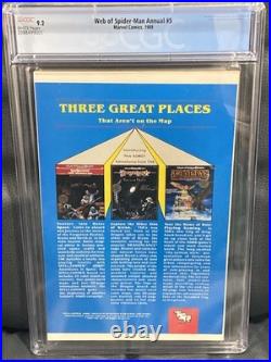 WEB OF SPIDER-MAN #5 CGC 9.2 ANNUAL FANTASTIC FOUR Marvel Comics