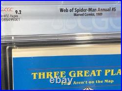 WEB OF SPIDER-MAN #5 CGC 9.2 ANNUAL FANTASTIC FOUR Marvel Comics