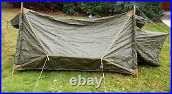 WW2 US Army 10th Mountain Division 2 Man Tent Original All Complete Dated 1943
